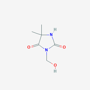 molecular formula C6H10N2O3 B097862 2,4-Imidazolidinedione, 3-(hydroxymethyl)-5,5-dimethyl- CAS No. 16228-00-5
