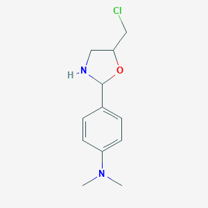 4-[5-(Chloromethyl)-1,3-oxazolidin-2-yl]-N,N-dimethylaniline