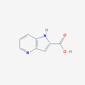 molecular formula C8H6N2O2 B097871 1H-pyrrolo[3,2-b]pyridine-2-carboxylic acid CAS No. 17288-35-6