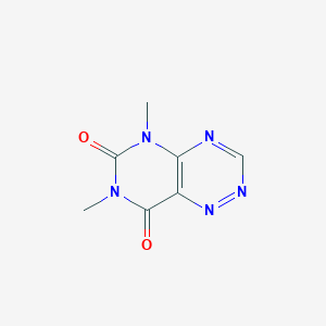 molecular formula C7H7N5O2 B097875 5,7-Dimethylpyrimido[4,5-e][1,2,4]triazine-6,8-dione CAS No. 16044-79-4
