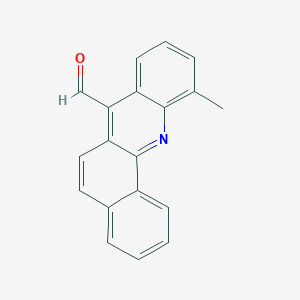 molecular formula C19H13NO B097878 11-methylbenzo[c]acridine-7-carbaldehyde CAS No. 18936-78-2