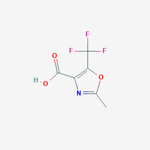 molecular formula C6H4F3NO3 B097879 2-methyl-5-(trifluoromethyl)-1,3-oxazole-4-carboxylic Acid CAS No. 18955-88-9