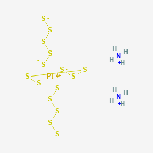 molecular formula H8N2PtS15 B097891 Ammonium platinum(4+) pentasulfane-1,5-diide (2/1/3) CAS No. 17611-65-3