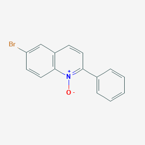 molecular formula C15H10BrNO B097893 6-Bromo-2-phenylquinoline 1-oxide CAS No. 19051-07-1