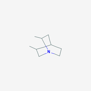 molecular formula C9H17N B097931 2,5-Dimethyl-1-azabicyclo[2.2.2]octane CAS No. 15787-33-4