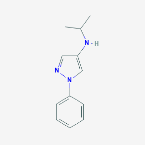 molecular formula C12H15N3 B097935 1-phenyl-N-propan-2-ylpyrazol-4-amine CAS No. 17551-16-5