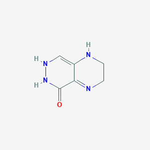 molecular formula C6H8N4O B097958 1,2,3,4-Tetrahydropyrazino[2,3-d]pyridazin-5(6H)-one CAS No. 17257-98-6
