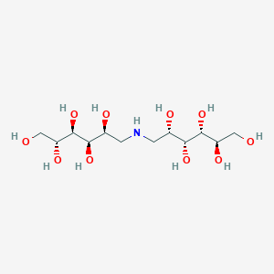 molecular formula C12H27NO10 B097967 (2R,3R,4R,5S)-6-[[(2S,3R,4R,5R)-2,3,4,5,6-pentahydroxyhexyl]amino]hexane-1,2,3,4,5-pentol CAS No. 15351-31-2