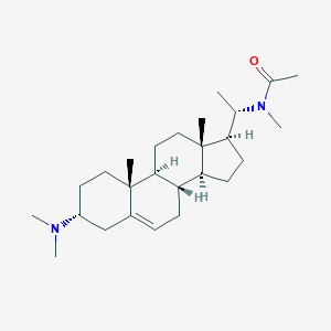 molecular formula C26H44N2O B097980 N-[(20S)-3alpha-(Dimethylamino)pregn-5-en-20-yl]-N-methylacetamide CAS No. 15437-93-1