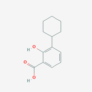 molecular formula C13H16O3 B097981 Benzoic acid, 3-cyclohexyl-2-hydroxy- CAS No. 16094-36-3