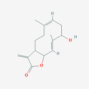 (6Z,10E)-9-hydroxy-6,10-dimethyl-3-methylidene-3a,4,5,8,9,11a-hexahydrocyclodeca[b]furan-2-one