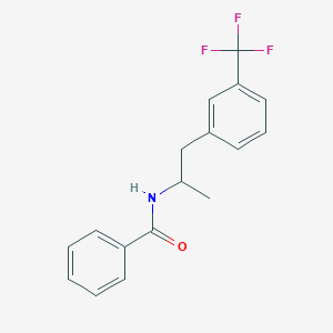 molecular formula C17H16F3NO B098002 N-(alpha-Methyl-m-trifluoromethylphenethyl)benzamide CAS No. 21015-08-7