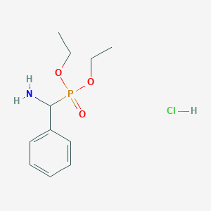 molecular formula C11H19ClNO3P B098009 Diethyl (alpha-aminobenzyl)phosphonate hydrochloride CAS No. 16656-50-1