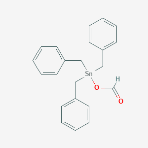 molecular formula C22H22O2Sn B098020 Stannane, formyloxytribenzyl- CAS No. 17977-68-3