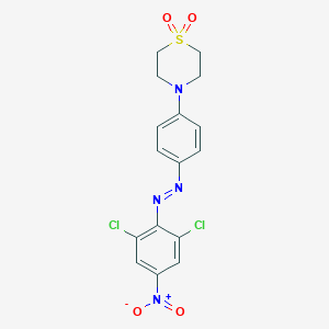 4-[4-[(2,6-Dichloro-4-nitrophenyl)azo]phenyl]thiomorpholine 1,1-dioxide