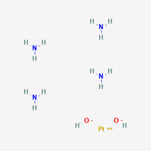 molecular formula H2O2Pt.4H3N B098032 Platinum(2+), tetraamminedihydroxy- CAS No. 15651-37-3