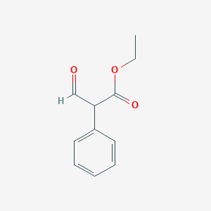 molecular formula C11H12O3 B098060 Ethyl 3-oxo-2-phenylpropanoate CAS No. 17838-69-6