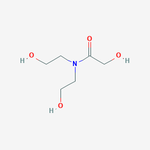molecular formula C6H13NO4 B098063 ACETAMIDE,2-HYDROXY-N,N-BIS(2-HYDROXYETHYL)- CAS No. 17409-41-5