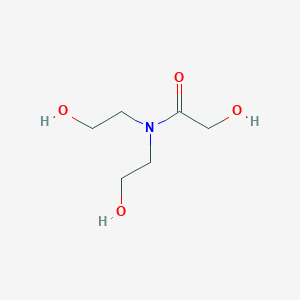 molecular formula C6H13NO4 B098063 Acetamide, 2-hydroxy-N,N-bis(2-hydroxyethyl)- CAS No. 17409-41-5