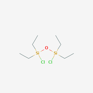 molecular formula C8H20Cl2OSi2 B098071 Chloro-[chloro(diethyl)silyl]oxy-diethylsilane CAS No. 18825-03-1