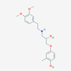 molecular formula C20H27NO5 B009808 4-Hydroxybevantolol CAS No. 105566-69-6