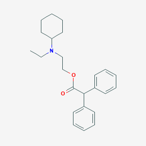 Acetic acid, diphenyl-, 2-(cyclohexylethylamino)ethyl ester