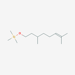 molecular formula C13H28OSi B098092 Silane, [(3,7-dimethyl-6-octenyl)oxy]trimethyl- CAS No. 18419-09-5