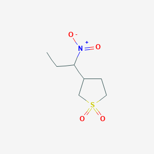 molecular formula C7H13NO4S B098099 3-(1-Nitropropyl)tetrahydrothiophene 1,1-dioxide CAS No. 17153-27-4