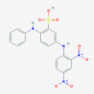 5-[(2,4-Dinitrophenyl)amino]-2-anilinobenzenesulphonic acid