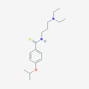 molecular formula C17H28N2OS B098144 N-(3-Diethylaminopropyl)-p-isopropoxythiobenzamide CAS No. 16531-40-1