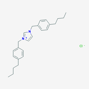 1,3-Bis[(4-butylphenyl)methyl]-1H-imidazolium chloride