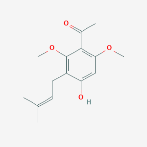 1-[4-Hydroxy-2,6-dimethoxy-3-(3-methylbut-2-enyl)phenyl]ethanone