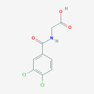 molecular formula C9H7Cl2NO3 B098186 2-[(3,4-Dichlorobenzoyl)amino]acetic acid CAS No. 17321-80-1