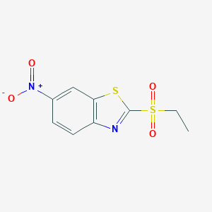 molecular formula C9H8N2O4S2 B098188 2-(Ethylsulphonyl)-6-nitrobenzothiazole CAS No. 19094-32-7