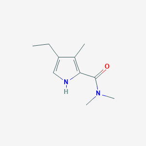 molecular formula C10H16N2O B009819 4-Ethyl-N,N,3-trimethyl-1H-pyrrole-2-carboxamide CAS No. 100780-45-8