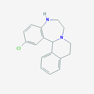 2-Chloro-5,6,7,9,10,14b-hexahydroisoquinolino[2,1-d][1,4]benzodiazepine