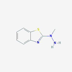molecular formula C8H9N3S B098226 1-(1,3-Benzothiazol-2-yl)-1-methylhydrazine CAS No. 16621-62-8