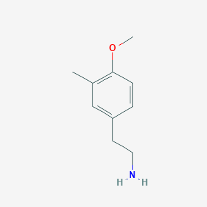 molecular formula C10H15NO B098238 2-(4-Methoxy-3-methyl-phenyl)-ethylamine CAS No. 18149-08-1