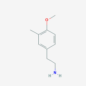 molecular formula C10H15NO B098238 2-(4-Methoxy-3-methylphenyl)ethylamine CAS No. 18149-08-1
