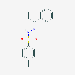 molecular formula C16H18N2O2S B098247 4-methyl-N-[(E)-1-phenylpropylideneamino]benzenesulfonamide CAS No. 17336-66-2