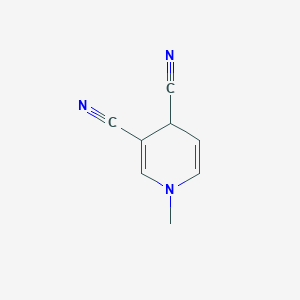 molecular formula C8H7N3 B098252 Pyridine, 1,4-dihydro-3,4-dicyano-1-methyl- CAS No. 19424-20-5