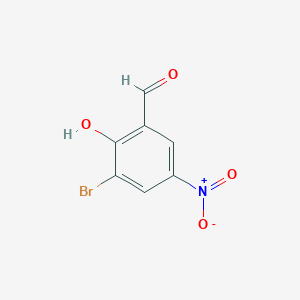molecular formula C7H4BrNO4 B098254 3-Bromo-2-hydroxy-5-nitrobenzaldehyde CAS No. 16789-84-7