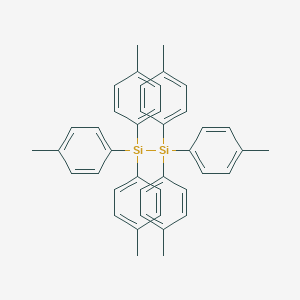 molecular formula C42H42Si2 B098261 Disilane, hexakis(4-methylphenyl)- CAS No. 15931-53-0