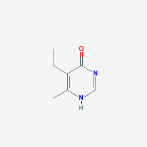 molecular formula C7H10N2O B009829 4-Pyrimidinol, 5-ethyl-6-methyl- CAS No. 103980-63-8