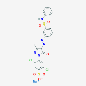 molecular formula C22H16Cl2N5NaO6S2 B098299 C.I. Acid yellow 172 CAS No. 15792-51-5