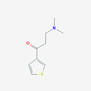 molecular formula C9H13NOS B009830 3-(Dimethylamino)-1-(thiophen-3-yl)propan-1-one CAS No. 100860-96-6