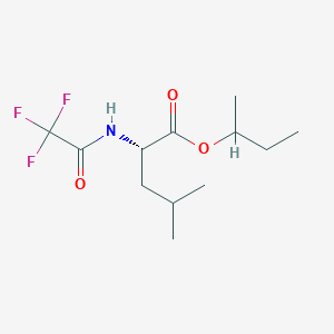 Leucine, N-(trifluoroacetyl)-, sec-butyl ester, L-