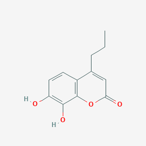 molecular formula C12H12O4 B098328 7,8-dihydroxy-4-propyl-2H-chromen-2-one CAS No. 19040-67-6