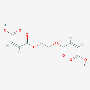 molecular formula C10H6O8-4 B098352 Ethylene dimaleate CAS No. 15498-42-7