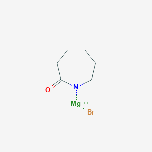 molecular formula C6H10BrMgNO B098359 Bromo(hexahydro-2H-azepin-2-onato-N)magnesium CAS No. 17091-31-5